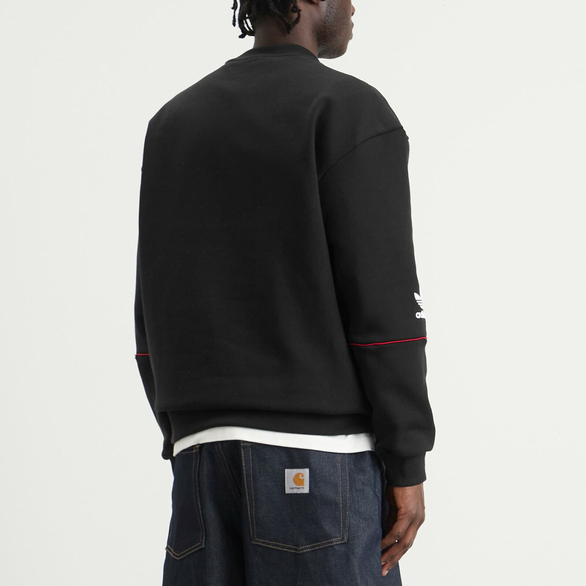 Adidas Men's Manchester United 90' Crew Sweat in Black