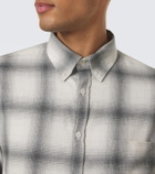 Sunspel Checked cotton flannel shirt