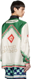 Casablanca Green & White Futuro Optimisto Shirt