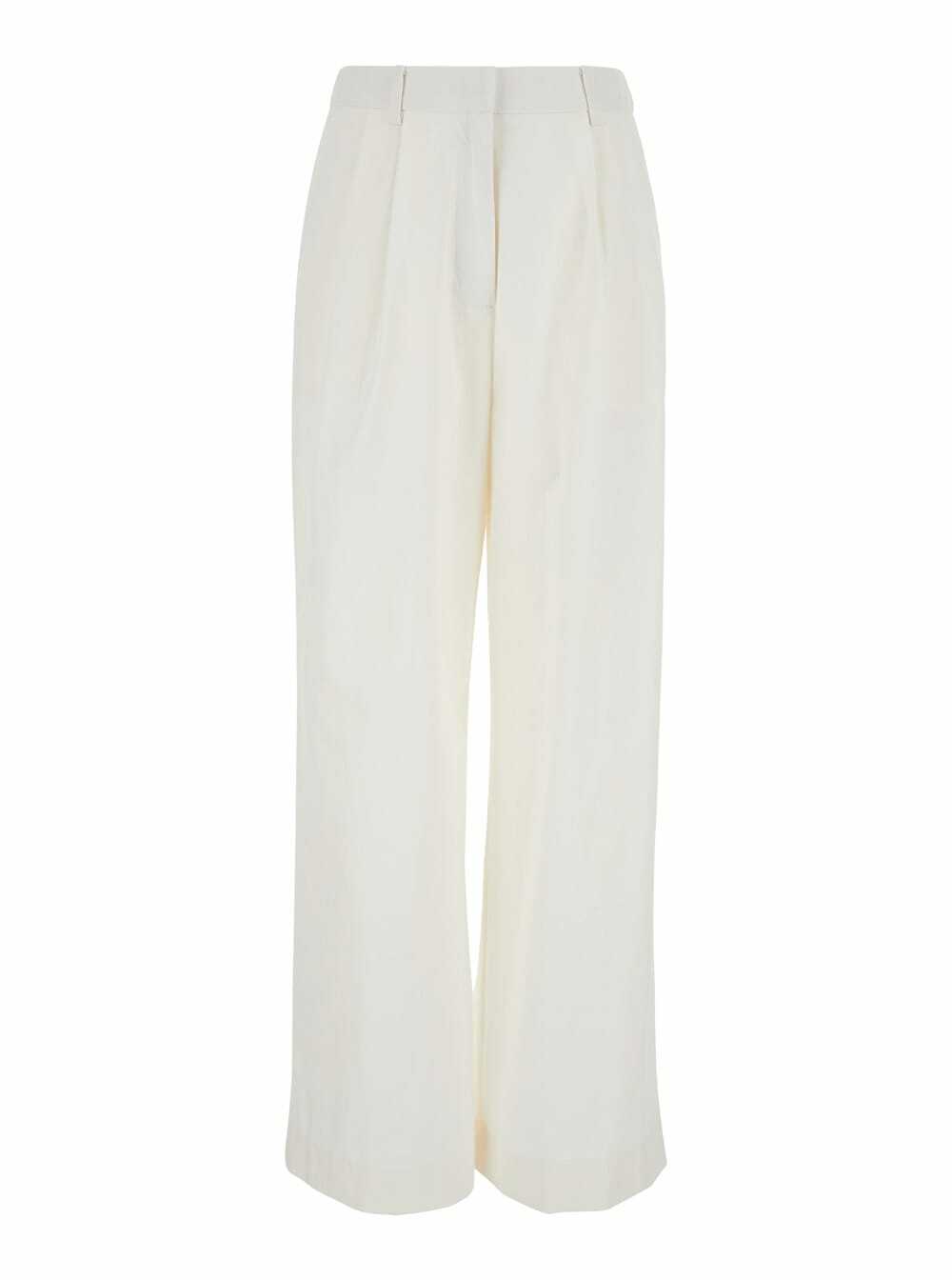 パンツ Dunst Beige Wide Leg Tailoring Pants in Cotton Blend Woman Dunst Beige Wide Leg Tailoring Pants In Cotton Blend Woman Dunst