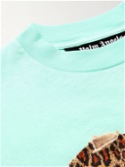 Palm Angels - Logo-Print Cotton-Jersey T-Shirt - Green
