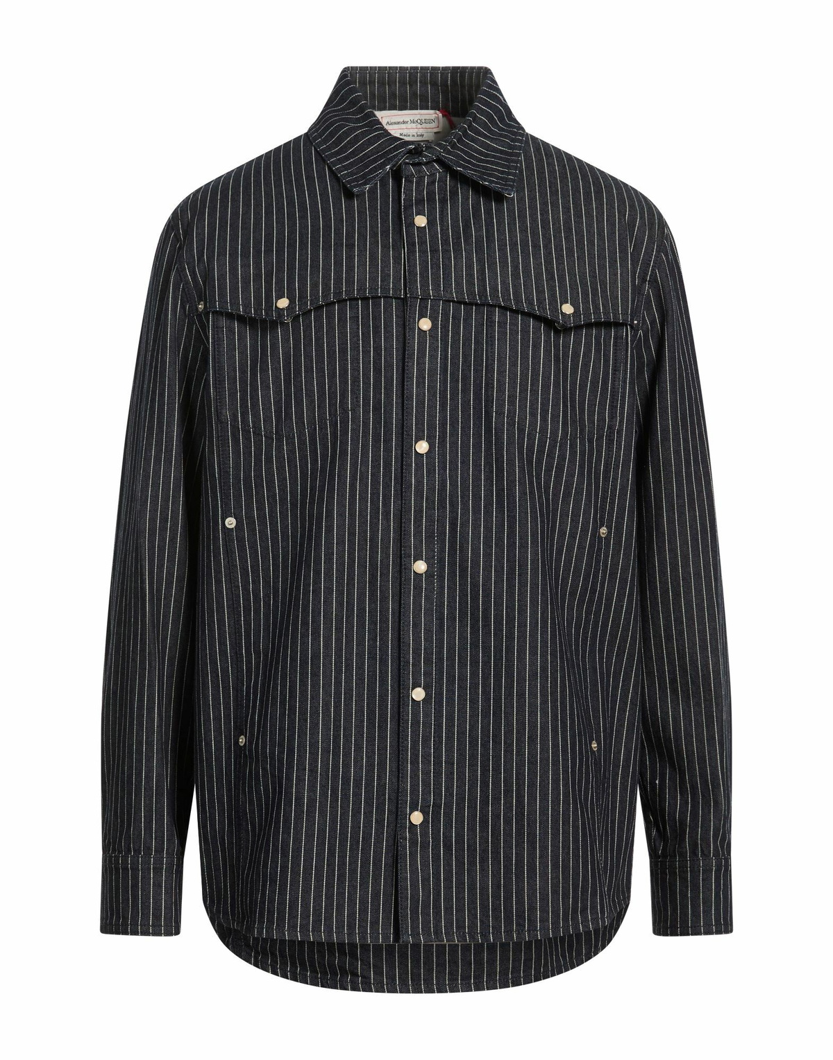 Mcqueen Mens Denim shirt in Blue