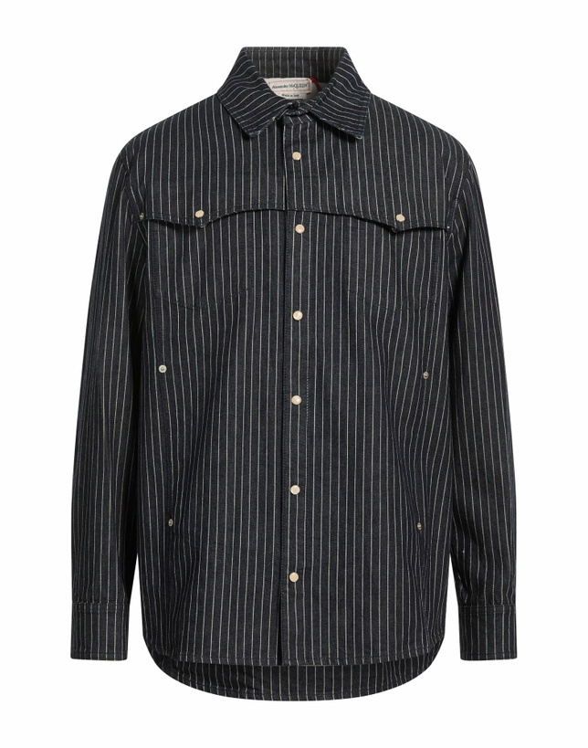 Photo: Mcqueen Mens Denim shirt in Blue