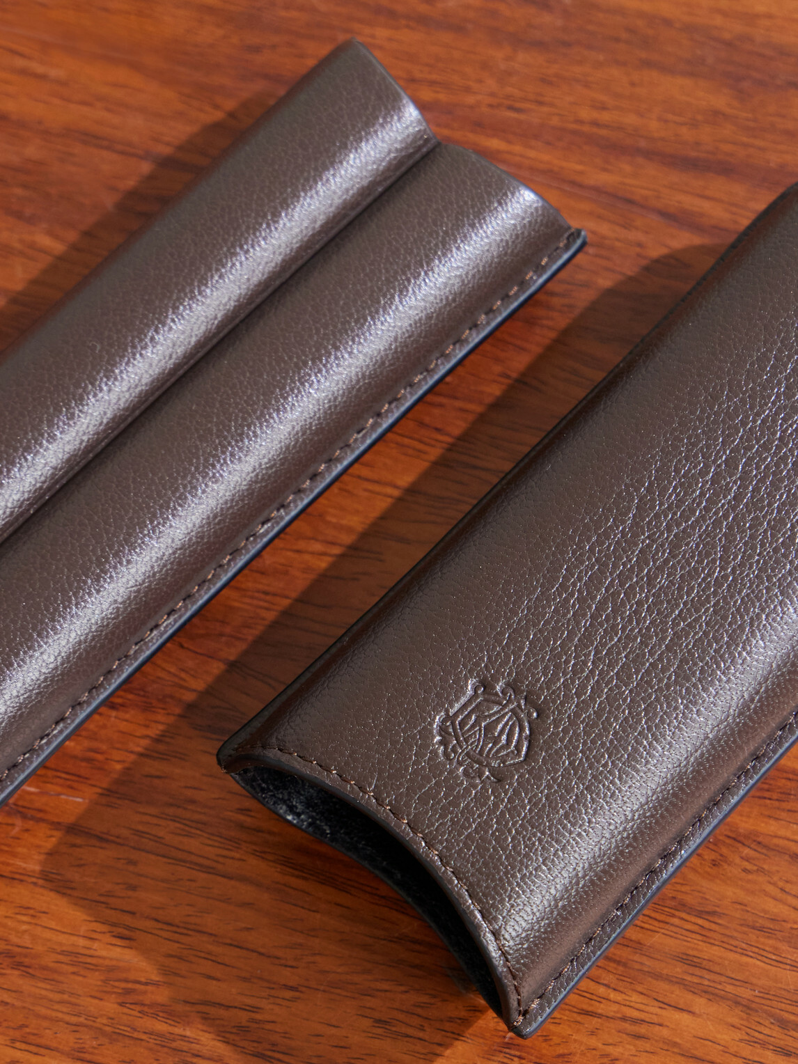 Dunhill - Duo Leather Cigar Case - Brown