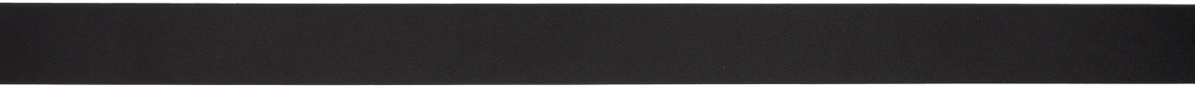AURALEE Black Leather Square Buckle Belt