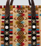 Valentino Garavani Nellcôte Large embroidered suede tote bag