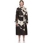 Stella McCartney Off-White Cow Print Leanna Trench Coat