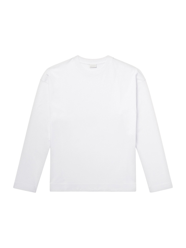 Photo: Dries Van Noten - Hegland Cotton-Jersey T-Shirt - White