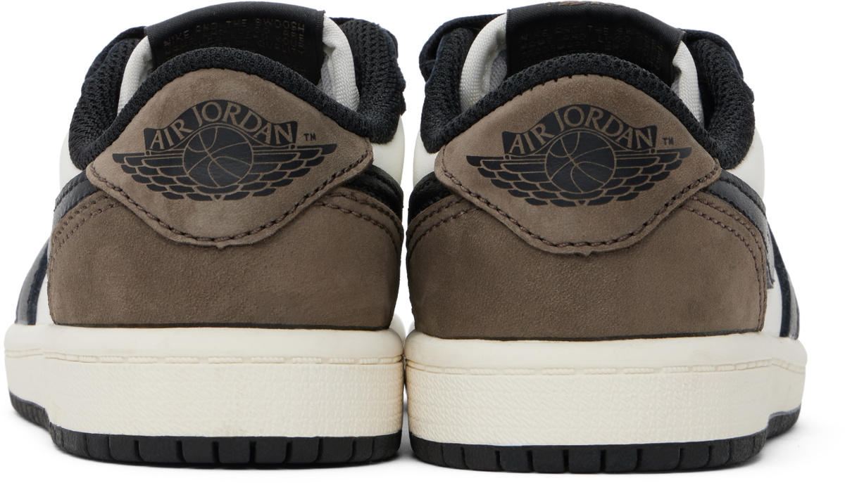 Nike Jordan Little Kids White & Black Jordan 1 Retro Low Sneakers 