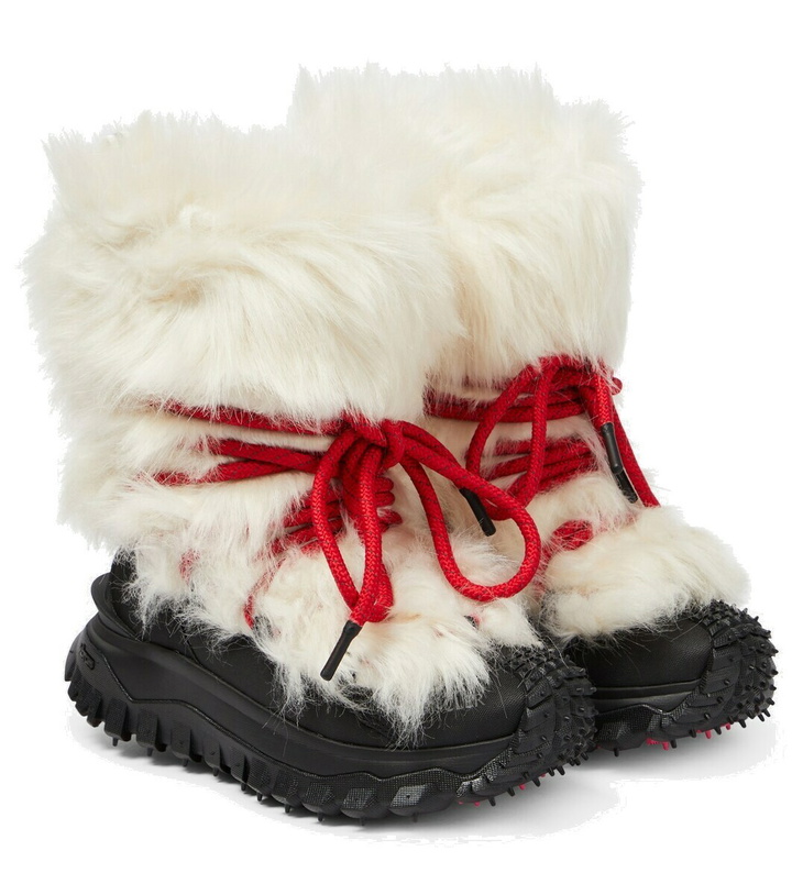 Photo: Moncler Grenoble Trailgrip faux fur-trimmed snow boots
