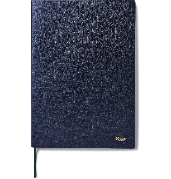 Photo: Pineider - Leather Notebook - Blue