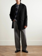 The Frankie Shop - Harry Oversized Wool-Blend Felt Coat - Black