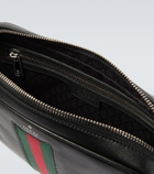 Gucci Web Trademark Small leather crossbody bag