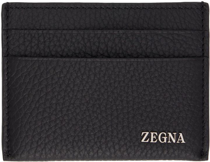 Photo: ZEGNA Black Simple Card Case