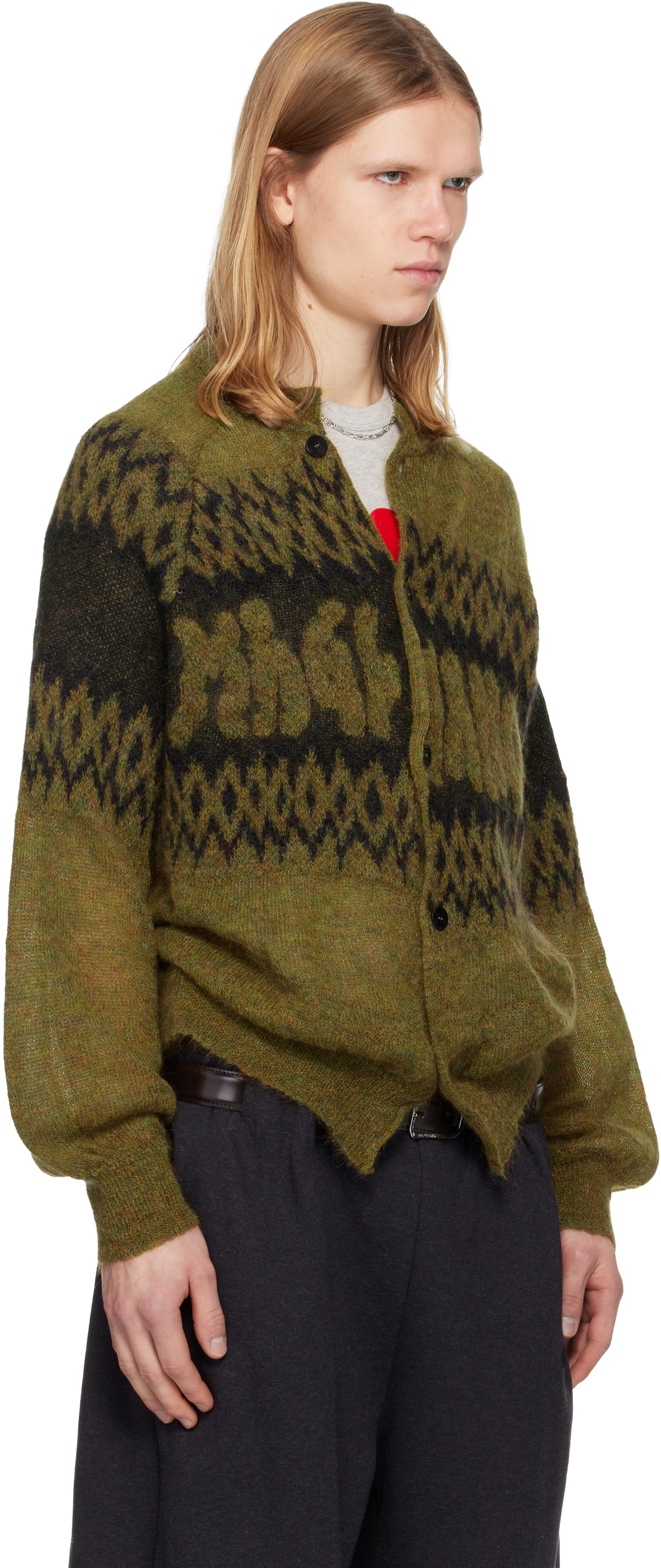 Magliano Yellow Christmas Cardigan