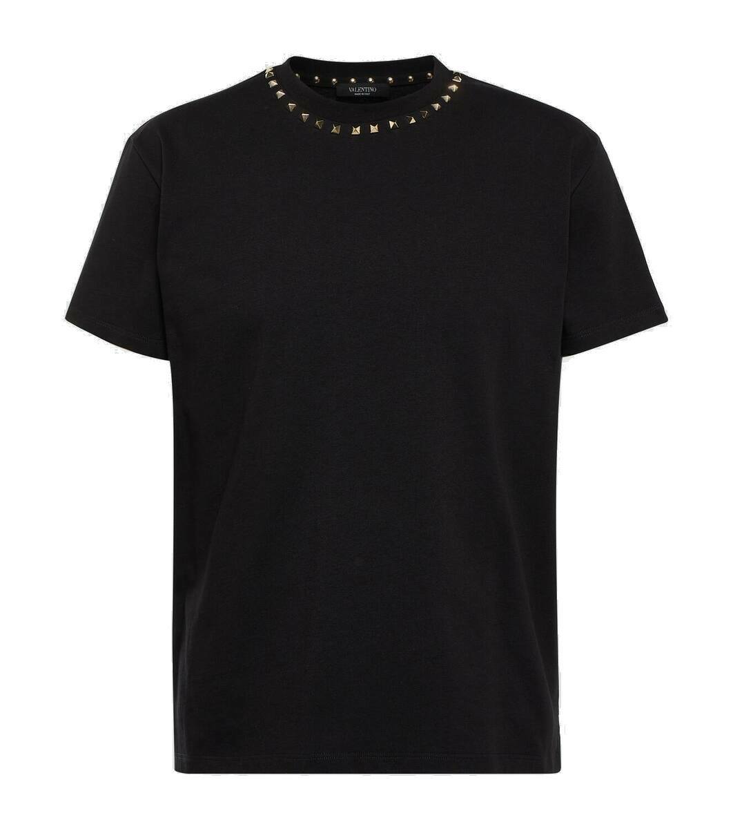 Valentino Rockstud cotton jersey T-shirt Valentino