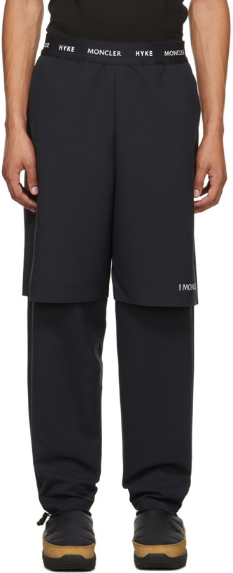 Photo: Moncler Genius Navy Layered Trousers