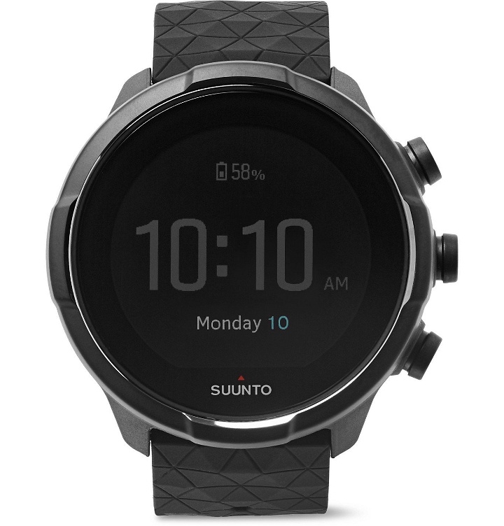Photo: Suunto - 9 Baro GPS Titanium and Silicone Digital Watch - Black