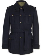 Giuliva Heritage - Lawrence Belted Wool-Blend Jacket - Blue