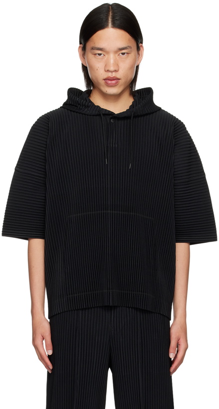 Photo: HOMME PLISSÉ ISSEY MIYAKE Black Monthly Color June Hoodie