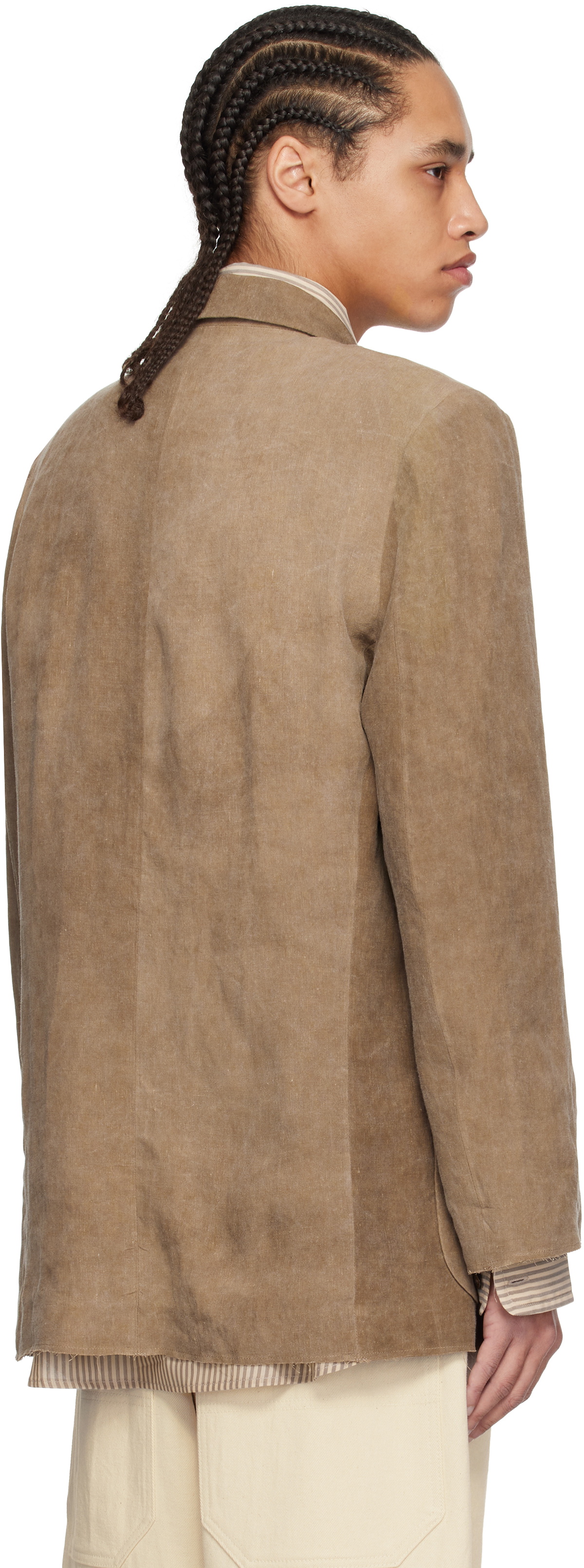 colbo Brown Linen Blazer