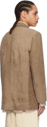 colbo Brown Linen Blazer