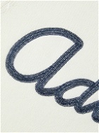 adidas Consortium - Noah Logo-Embroidered Crochet-Knit Cotton Sweatshirt - White