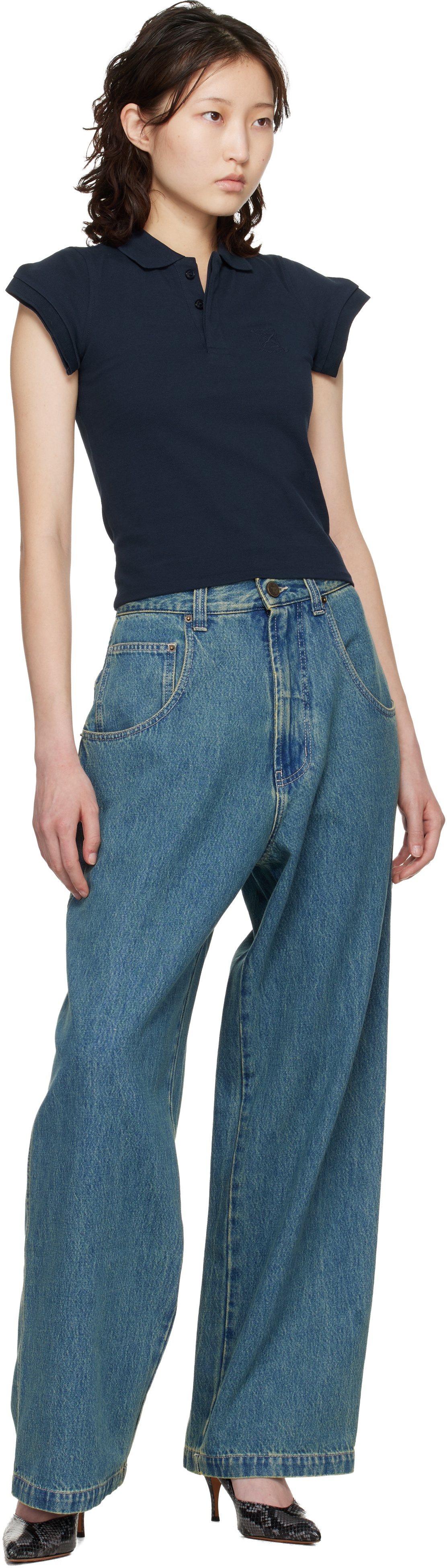 VETEMENTS Blue Hip-Hop Jeans