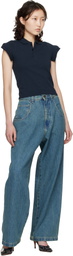 VETEMENTS Blue Hip-Hop Jeans
