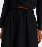 Noir Kei Ninomiya Wool-blend midi skirt