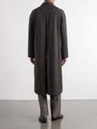 Oliver Spencer - Lothian Houndstooth Tweed Coat - Brown