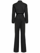 SAINT LAURENT Cotton Twill Jumpsuit