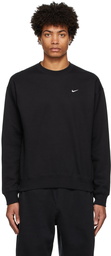 Nike Black Solo Swoosh Heavyweight Sweatshirt