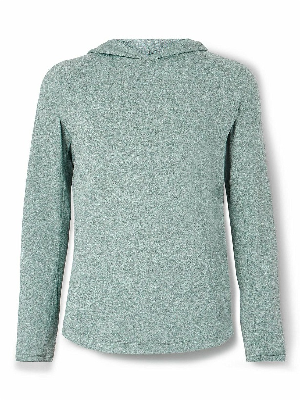 Photo: Lululemon - License to Train Stretch Recycled-Jersey Hoodie - Green