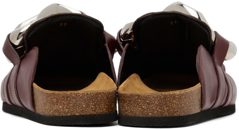 JW Anderson Burgundy Chain Loafers JW Anderson display picture 1