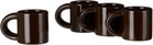 HEM Brown Bronto Espresso Cup Set, 4 pcs