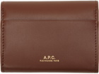 A.P.C. Brown Astra Compact Card Holder