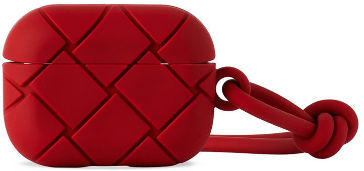 Photo: Bottega Veneta Red Intreccio AirPods Pro Case