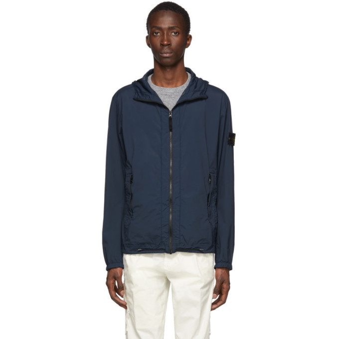 Photo: Stone Island Navy Skin Touch Packable Jacket
