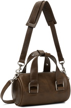 Marge Sherwood Brown Belted Log Washed Pull-Up Bag