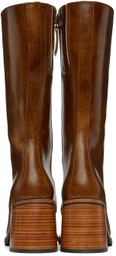 Our Legacy Brown Shaft Mid-Calf Boots