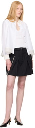 3.1 Phillip Lim Black Utility Double Zip Belted Miniskirt