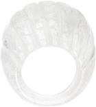 Sophie Buhai Transparent Quartz Shell Ring
