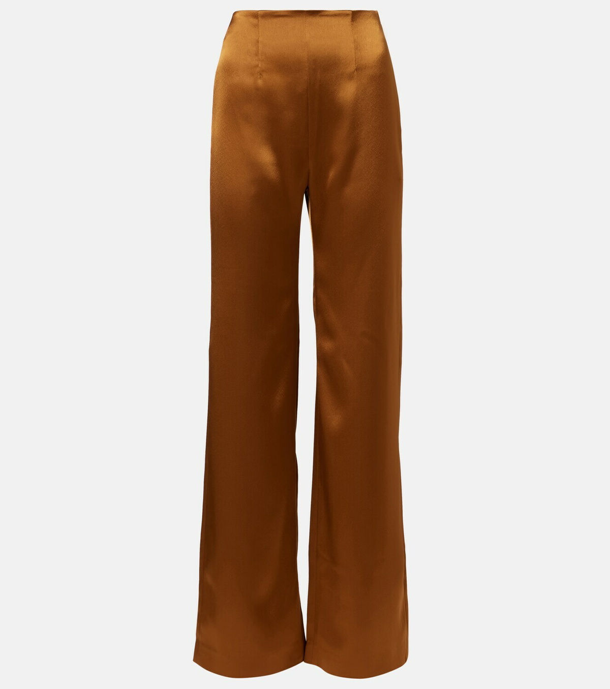 Galvan Sister Moon satin wide-leg pants