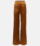 Galvan Sister Moon satin wide-leg pants