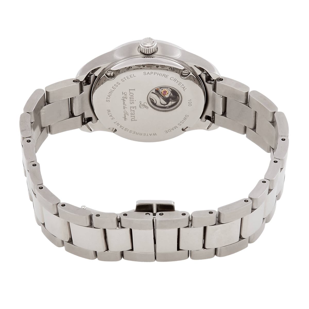 Louis Erard Heritage Automatic Diamond Grey Dial Ladies Watch 20100AA13.BMA17