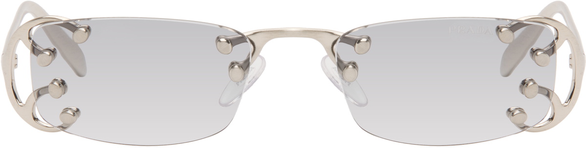 Prada Eyewear Silver PR C57S Sunglasses Prada