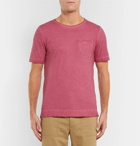 Massimo Alba - Panarea Slim-Fit Garment-Dyed Cotton-Jersey T-Shirt - Men - Pink