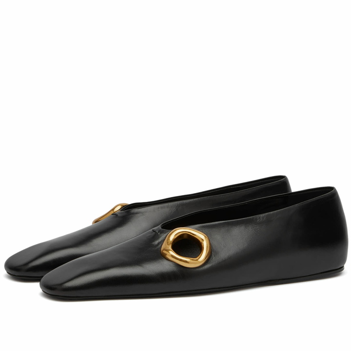 Photo: Jil Sander Women's Ballerina Shoe in Black