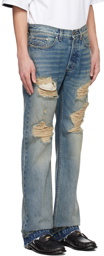 Rhude Indigo Beach Bum Jeans